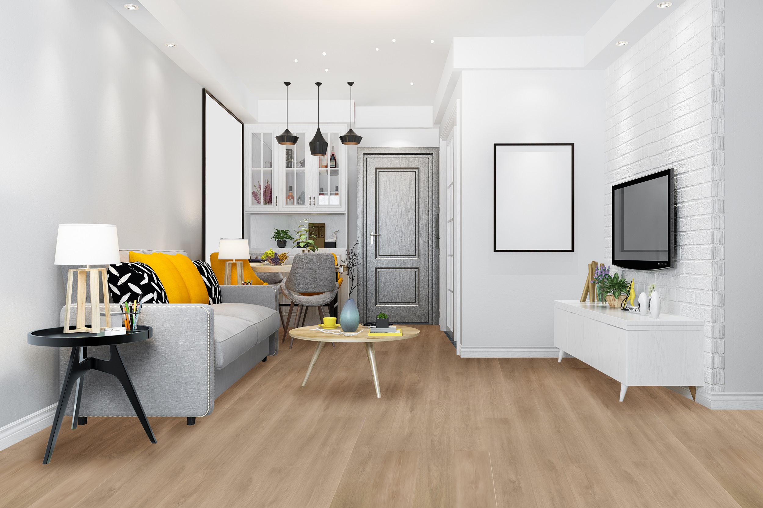SPC ламинат Dolce Flooring Forte DF-301-R Дуб Капучино